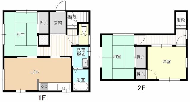 大石貸家 間取り図