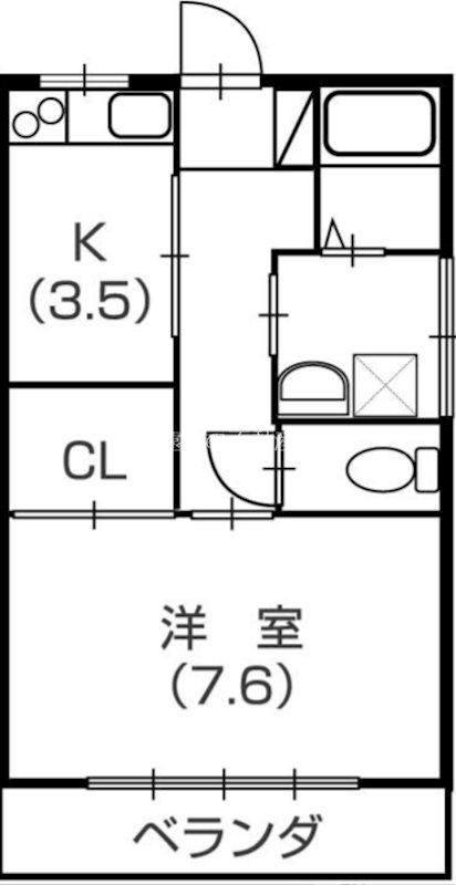 コーポシングル 間取り図