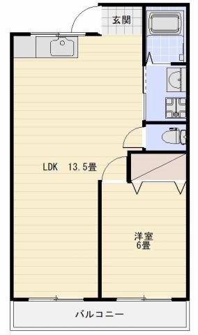 ラクス浜松北B 間取り図