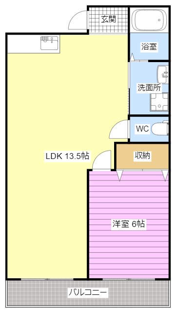 ラクス浜松北B 101号室 間取り