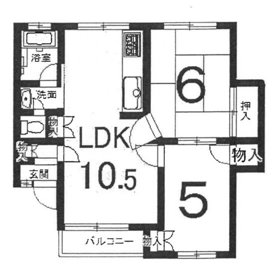 マンションクレールⅠ 間取り図