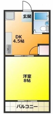 ジュネスコートⅠ 103号室 間取り