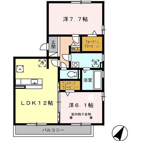 メルベイユ・フロール 間取り図