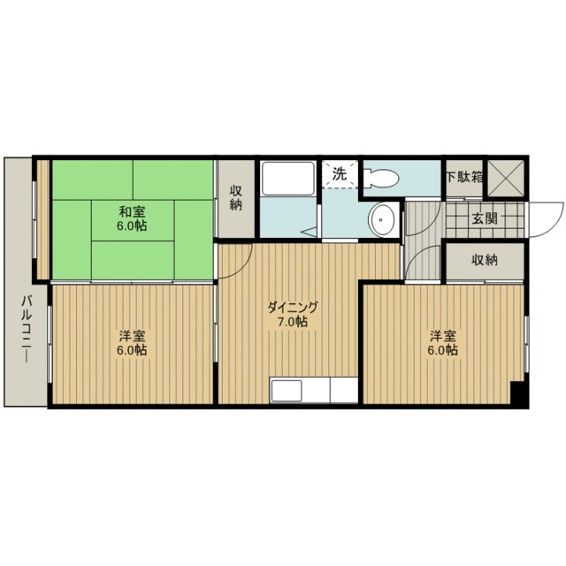 マンションオルフィス 間取り図