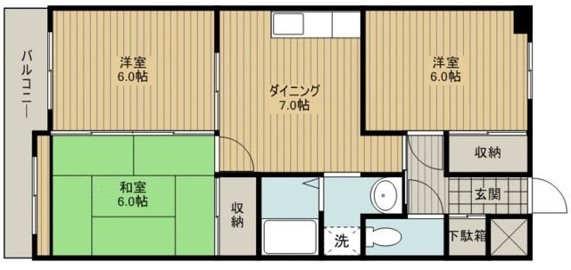 マンションオルフィス 間取り図