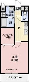 ラフィネユーリン 間取り図