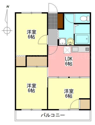 パークタウン宮前B 間取り図