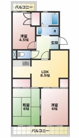 アーバン・ビレッジ 間取り図