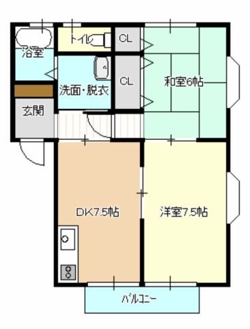 コーポハル 間取り図