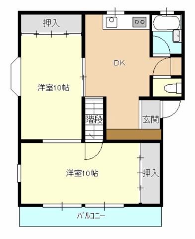 ハイツオオバシ 間取り