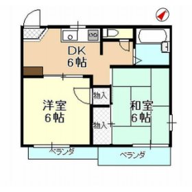 笹コーポ 間取り図