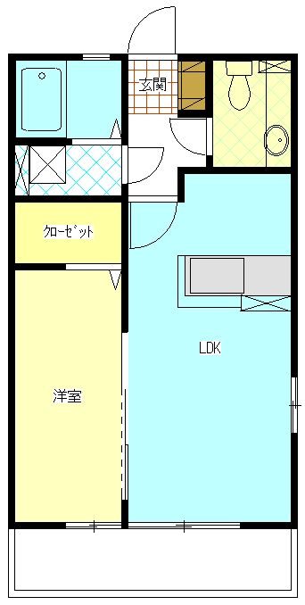 ドエル志都呂A 間取り図