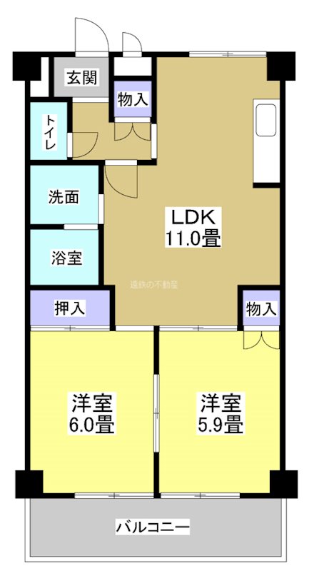 メゾンワシヅ 間取り