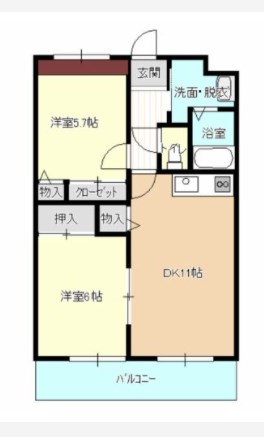 ファミール茄子Ⅱ 間取り図