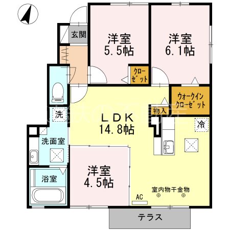 春夏冬 間取り図