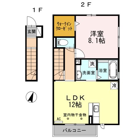 ポポラーレ 間取り図