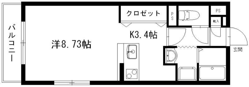グランストーク住吉 201号室 間取り