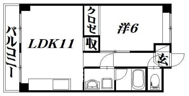 マンション丸山 301号室 間取り