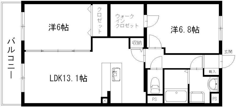 グランストーク北島 間取り図