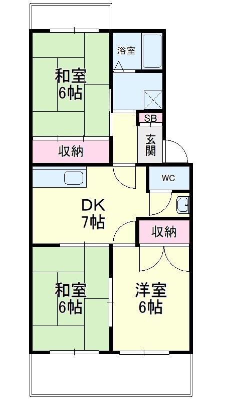 ウィンディホクエンⅠ 間取り図