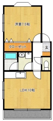 Mコープ 2-2号室 間取り