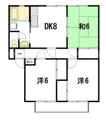 サンフィル高橋A 202号室 間取り