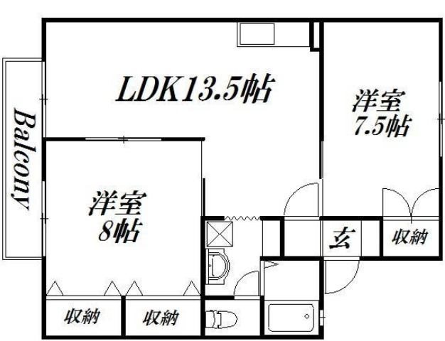 エビスセジュール　D 間取り図