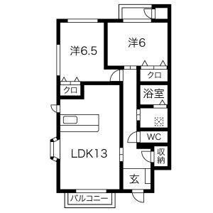 シュプールしのはらⅩⅢ 間取り図