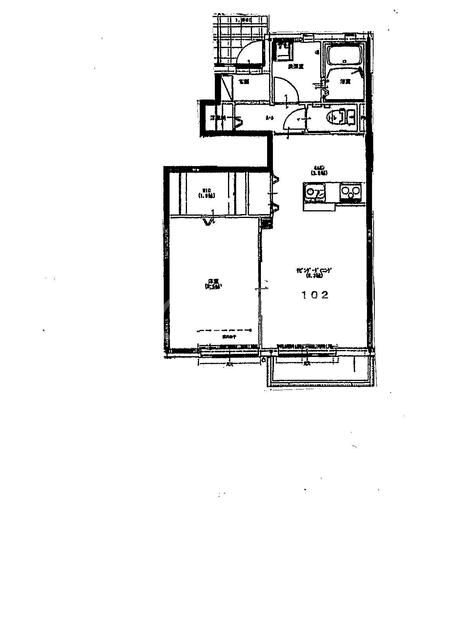 ル・ヴァンベール 102号室 間取り