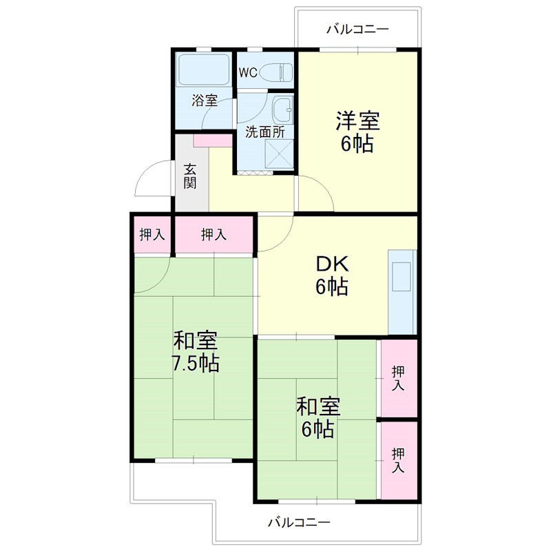 マンションラフィーネ 間取り図