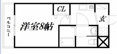 ジョイ高丘 303号室 間取り