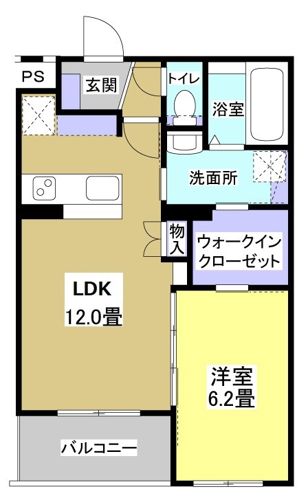 ブリアージュ二之宮 間取り図