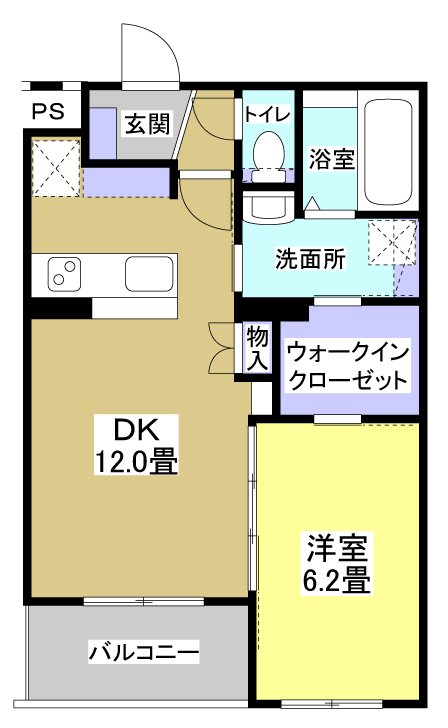 ブリアージュ二之宮 間取り図