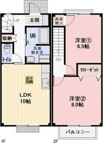 ブランシェシャトー Ⅲ号室 間取り