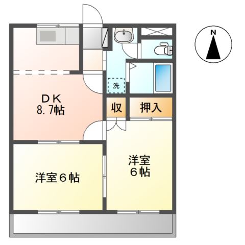 メゾンコンフォール 間取り図