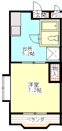 馬込川マンション 間取り図