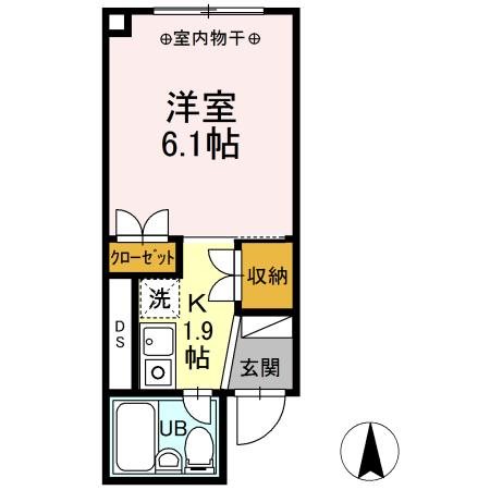 アンソレイユ塩町　住居 間取り図