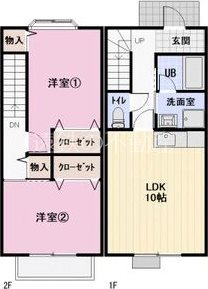 Surplus ミニオン B-2号室 間取り