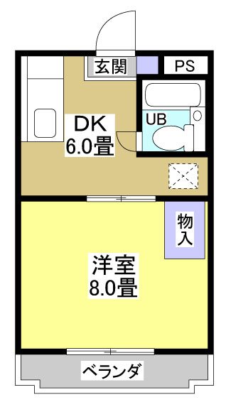 マンションアカンサスⅡ 205号室 間取り