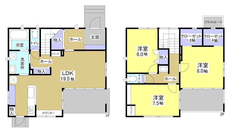 久能1697-12貸家 間取り図
