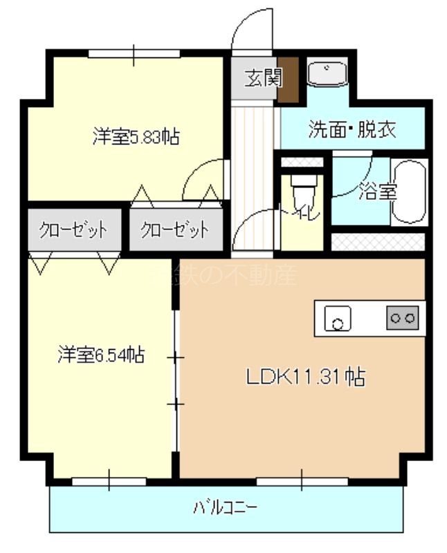 グランプ　GRANP 403号室 間取り