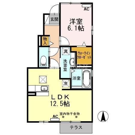 コンフィアンス-フェール　B 間取り図