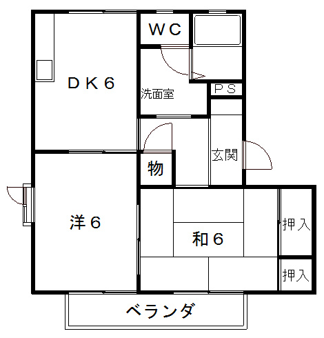 オーシャンビュー 間取り図