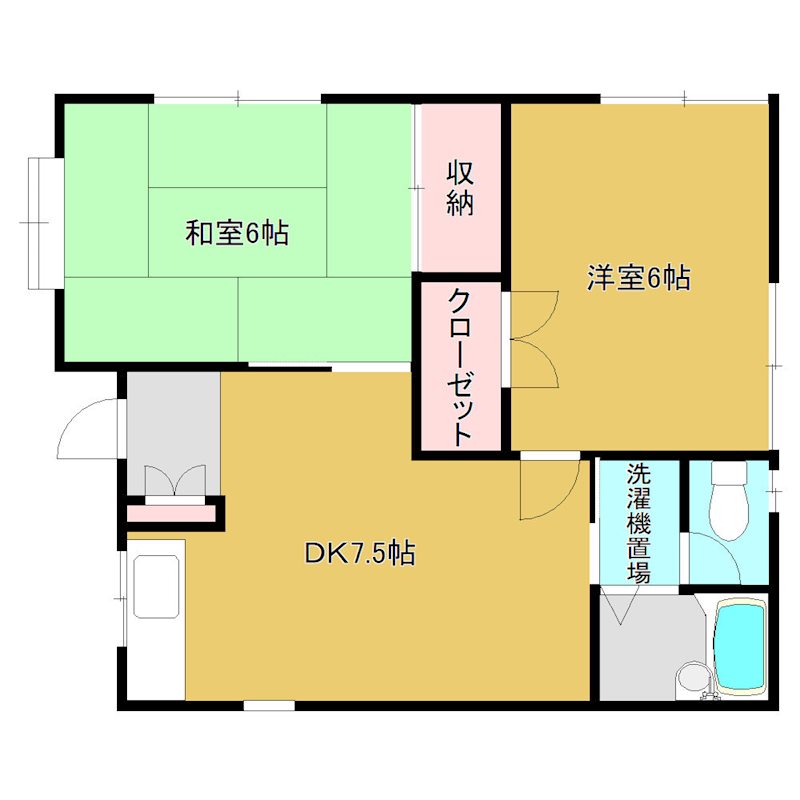 鈴木アパート 間取り図