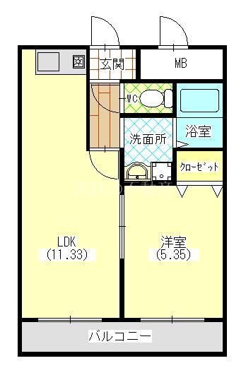 サウスコート 間取り図