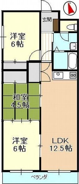 グリーンヒル壱番館 間取り図