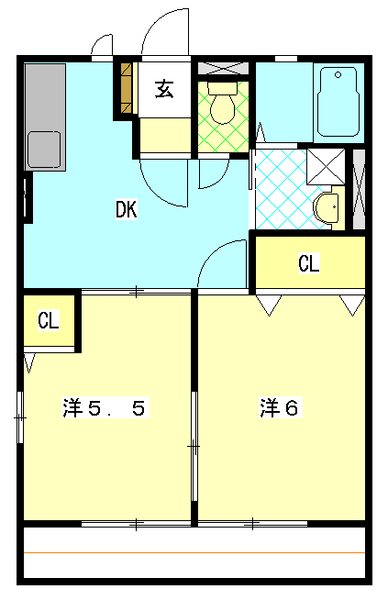 グランドハイツII 間取り