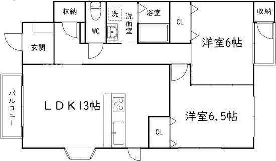 シュプールしのはらⅩⅢ 間取り