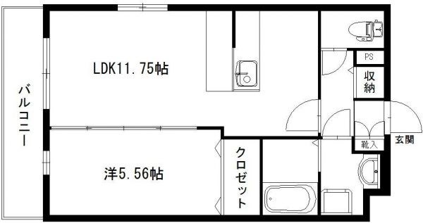 プランドールⅡ 305号室 間取り