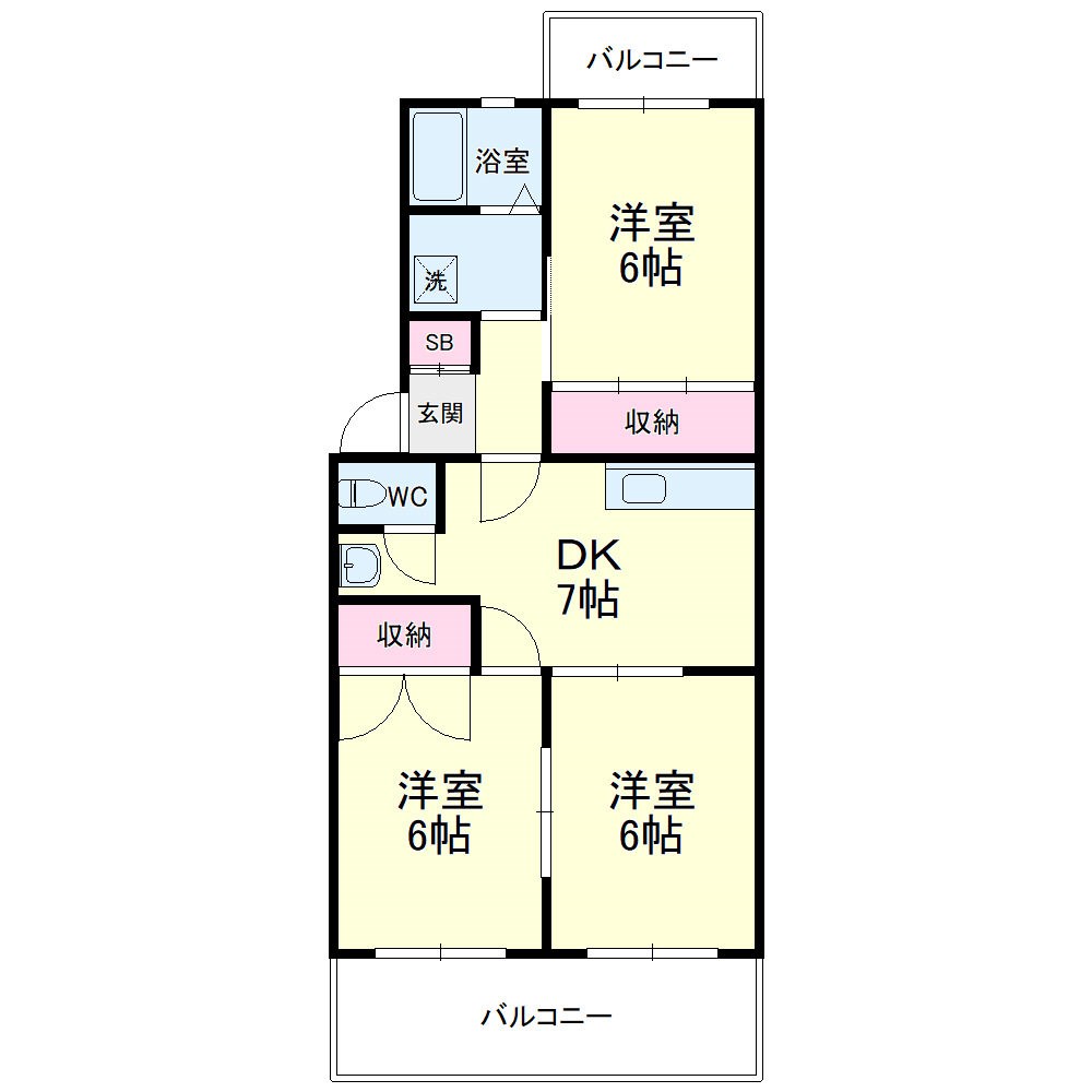 ウィンディホクエンⅠ 間取り図